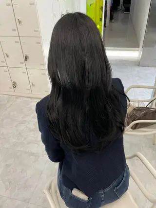 ロング カラー 中韓レイヤー/ ブラウン🤎はやとのヘアスタイル