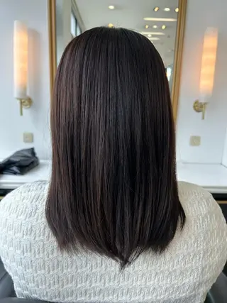 ミディアム 小島 萌のヘアスタイル