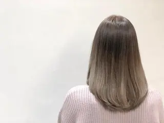 ミディアム カラー いしだ みさきのヘアスタイル