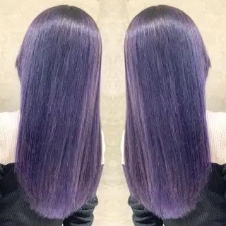 ミディアム カラー ヘアアレンジ 髪質改善×ハイトーン 中田啄也のヘアスタイル