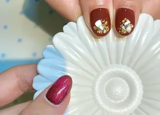 ショート カラー ネイル ネイルサロン　リリーブランシュ所属・森 瑞紀のネイルデザイン