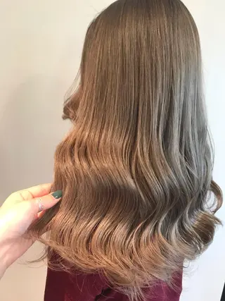 ロング カラー ヘアアレンジ knock【ノック】所属・烏丸韓国ヘア🇰🇷 ayaka🎀のヘアスタイル