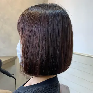 ミディアム カラー ✨️美髪矯正×似合わ せ艶カラー✨藤田透のヘアスタイル