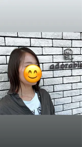 ショート パーマ アドラーブル はなみずき 小林のヘアスタイル