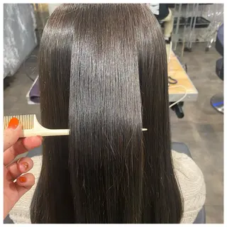 ミディアム カラー ヘアアレンジ 赤味消し.髪質改善 🌿𝘠𝘜𝘙𝘐のヘアスタイル