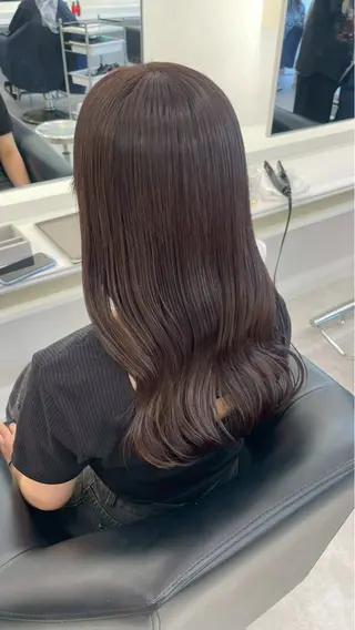 ロング カラー ParveMix 楠本結菜のヘアスタイル