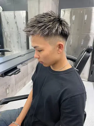 ショート カラー メンズ 長谷川 啓吾のヘアスタイル