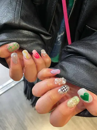 ネイル 束感まつ毛/ネイル/ LED♥KIRARAのマツエク・マツパデザイン