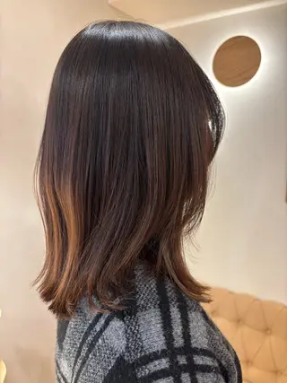 ミディアム シンバヒナノ/パーマ レイヤーカット/ボブのヘアスタイル