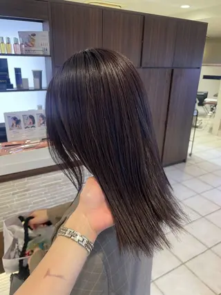 ミディアム 🩵RIKO🩵 透明感カラー🫧のヘアスタイル