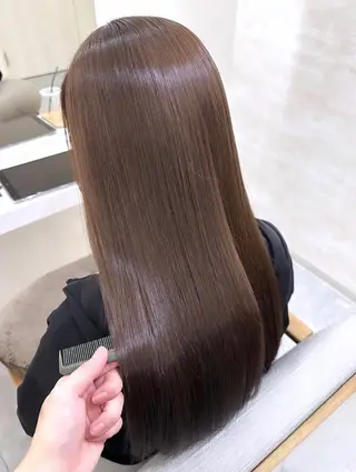 セミロング 髪質改善&ヘアケア 永山若奈のヘアスタイル