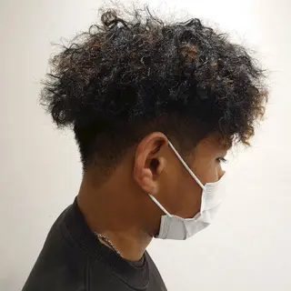 ショート パーマ 髪質改善/ブリーチ 田代 龍我のヘアスタイル