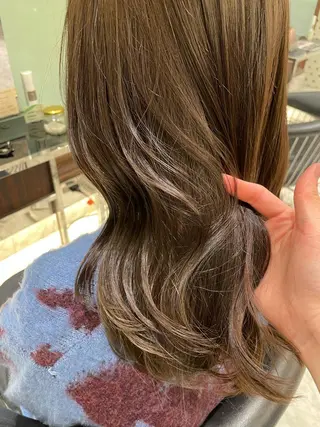 セミロング 韓国風パーマ/ヘア セット/店長みづきのヘアスタイル