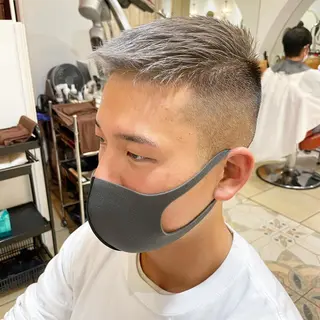 ショート カラー メンズ ＼脱・うねり& 広がり／gite菊のヘアスタイル