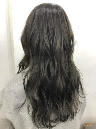 ロング カラー レイヤー ハイトーン 暖色⭐︎KANAKOのヘアスタイル