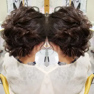 ヘアアレンジ EMANON名古屋所属・美谷添（ミヤゾエ） まどか大人ヘアサロンのヘアスタイル