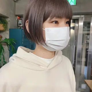 ショート 土田かほ/本日🈳 透明感カラー🍃のヘアスタイル