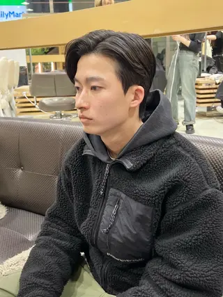 ショート パーマ メンズ ﾎｯﾄﾍﾟｯﾊﾟｰ に移行中【かな】のヘアスタイル