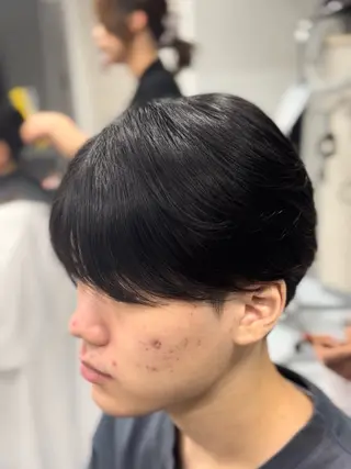 セミロング パーマ メンズ 🔮メンズ縮毛矯正 毛流れパーマ💎竹永のヘアスタイル