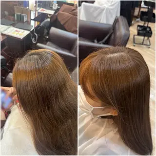 ロング カラー 松尾 和佳奈のヘアスタイル