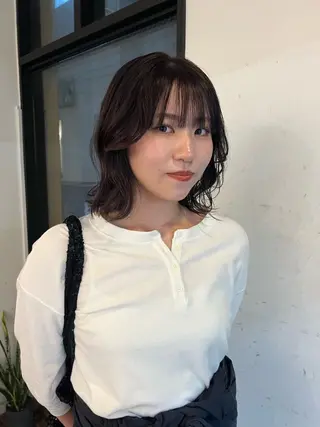 ミディアム quon KINO/ カラー/メンズカットのヘアスタイル