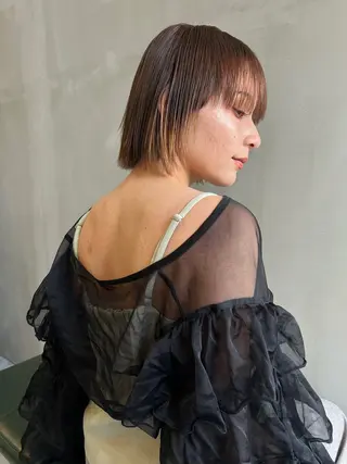 ショート カラー ショート/ボブ/ 心斎橋/宮脇美奈のヘアスタイル