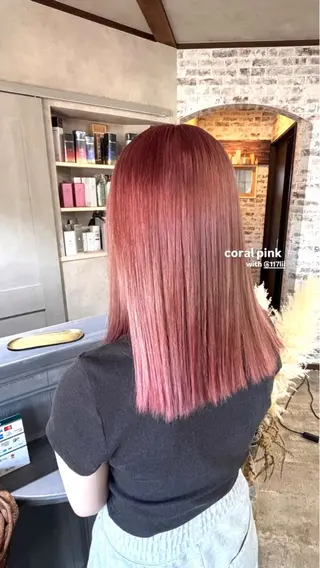 ミディアム カラー unchouchou kanonのヘアスタイル