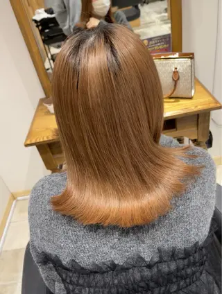 ミディアム 【髪質改善カラー✨】 りゅせ🫧下北沢瑞江のヘアスタイル