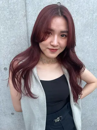 ロング カラー yuuna/ ハッシュカット🎀のヘアスタイル