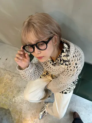 ショート カラー ショート/ボブ専門 宮脇美奈/南船場のヘアスタイル