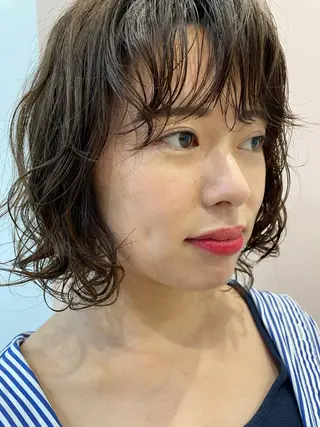 ショート パーマ しの　ゆきの THE REMMYのヘアスタイル