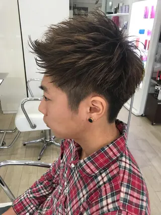 ショート メンズ 西村あきや トレンド韓国ヘアのヘアスタイル