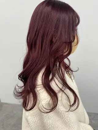 ロング カラー ヘアアレンジ 寒河江 友花のヘアスタイル