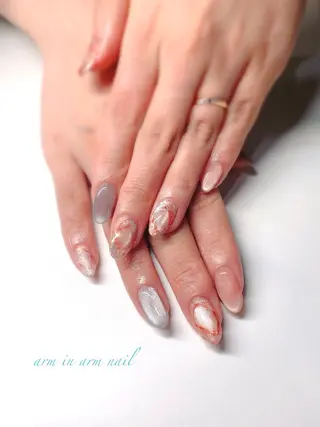ネイル arm in arm ︎✿Yamamotoのマツエク・マツパデザイン