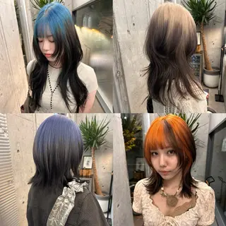 セミロング カラー yuuna/ ハッシュカット🎀のヘアスタイル