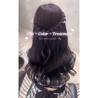 ロング カラー Rino 🎀🖤のヘアスタイル