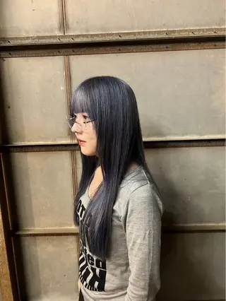 ロング カラー KURAKU所属・無料パーマモデル/ 🌟ひまり🌟のヘアスタイル