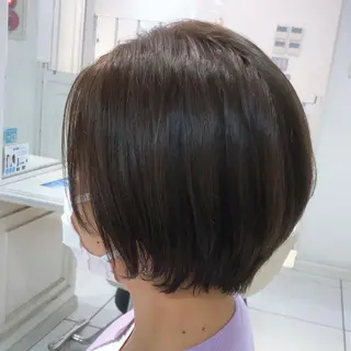 ショート 艶髪✨髪質改善カラー 楠本浩子のヘアスタイル