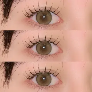 マツエク・マツパ 肌に馴染むハイトーン /ミルクティーカラーのヘアスタイル