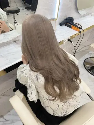 ロング カラー ヘアアレンジ maoブリーチ無し 似合わせカラーのヘアスタイル