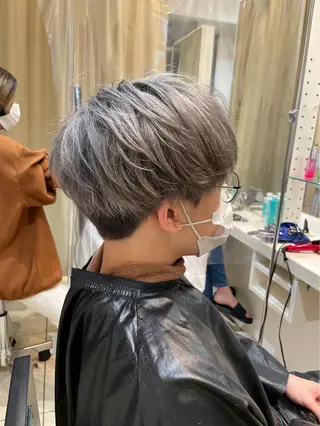 ショート カラー メンズ はだゆうき @hadadan08のヘアスタイル