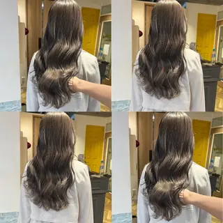 ロング カラー 艶カラー/韓国顔周り 🎀mamiのヘアスタイル