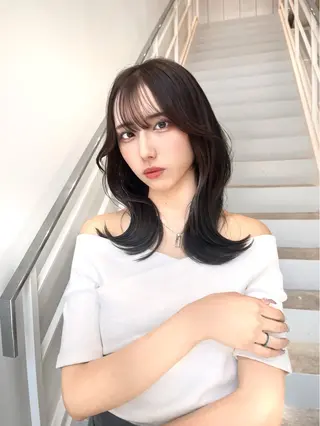 ミディアム 韓国ヘア/髪質改善 TAKAHIROのヘアスタイル