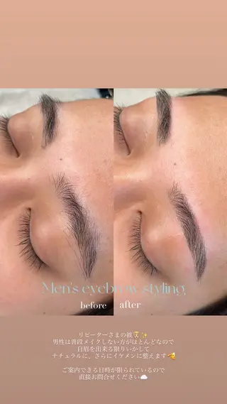 メンズ アイブロウ Koti所属・- koti - Rukaのマツエク・マツパデザイン