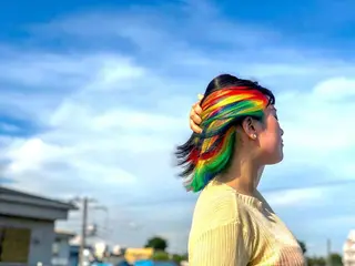 ロング カラー メンズ THE./ブリーチ 透感カラー/髪質改善のヘアスタイル