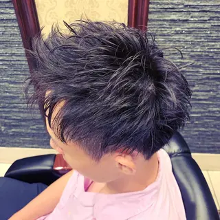 ショート パーマ メンズ HIROGINZA ヒロ銀座 青山所属・マツオ リュウホウ🐉のヘアスタイル