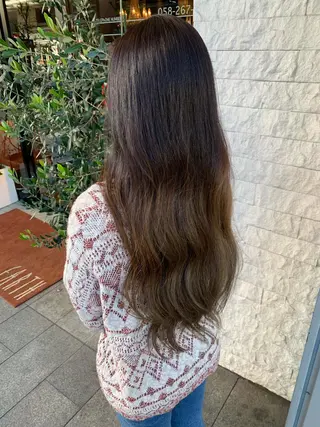 ロング カラー 縮毛矯正/似合わせ EARTH岐阜髙橋のヘアスタイル