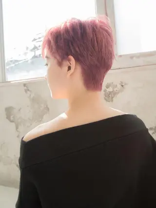 ショート カラー 池袋センターパート No.1 裕大のヘアスタイル