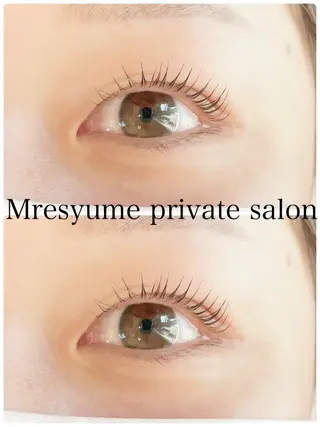 マツエク・マツパ Mresyume MAYUのマツエク・マツパデザイン