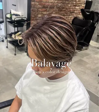 ミディアム バレイヤージュ職人 🔥代表YU-SHIのヘアスタイル